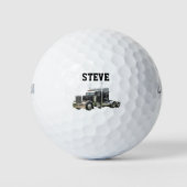 Individuelle Name für Sattelkraftfahrer Golfball (Vorderseite)