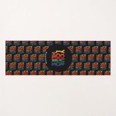 Individuelle Name für Schwarz-Einfaches Firmenlogo Yogamatte (Vorderseite (Horizontal))