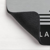 Individuelle Name für Silber- und Schwarz-Weiß-Des Mousepad (Ecke)