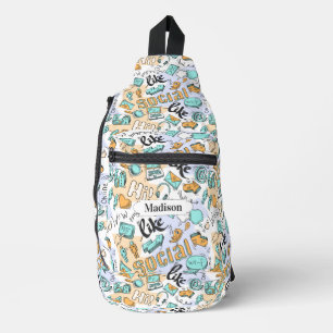 Individuelle Name für Social Media Crossbody Bag