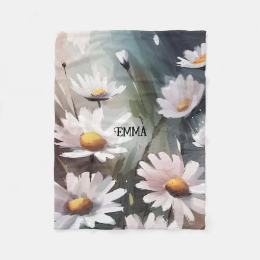 Individuelle Name für Wasserfarben Fleecedecke (Vorderseite)