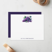 Individuelle Name für Wasserfarben Mitteilungskarte (Vorderseite/Rückseite Beispiel)