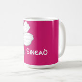 Individuelle Name Fuscia Pink Kaffeetasse (VorderseiteRechts)