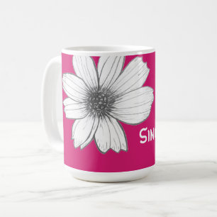 Individuelle Name Fuscia Pink Kaffeetasse