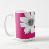 Individuelle Name Fuscia Pink Kaffeetasse (Links)