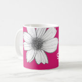 Individuelle Name Fuscia Pink Kaffeetasse (Vorderseite Links)