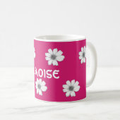 Individuelle Name Fuscia Pink Kaffeetasse (VorderseiteRechts)