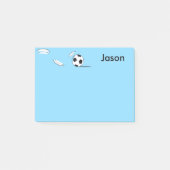 Individuelle Name-Fußball-Ball Post-it-Notes Post-it Klebezettel (Vorderseite)