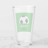 Individuelle Name Fußball, Fußballfan Party /sport Glas (Rückseite)