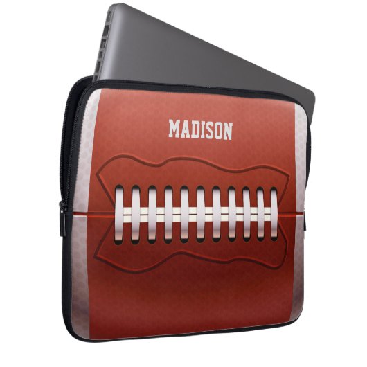 Individuelle Name Fußball-Laptop-Ärmel Laptopschutzhülle (Vorne Rechts)