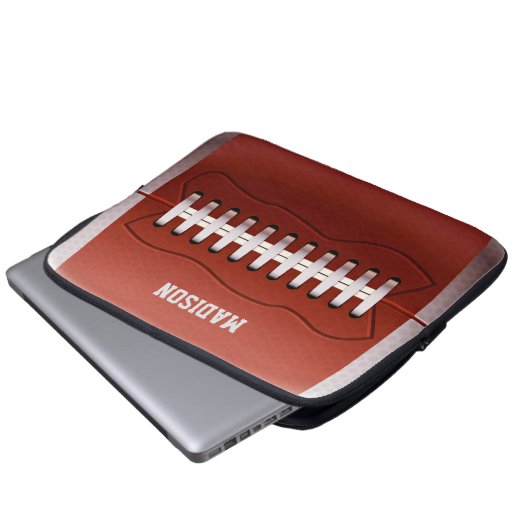 Individuelle Name Fußball-Laptop-Ärmel Laptopschutzhülle (Vorne Knopf)
