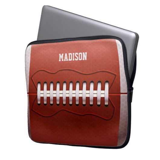 Individuelle Name Fußball-Laptop-Ärmel Laptopschutzhülle (Vorderseite Links)