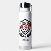 Individuelle Name-Fußball-Logo Trinkflasche (Hinten)