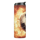 Individuelle Name Fußball-Ziel Thermosbecher (Nach links gedreht)