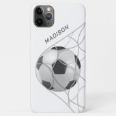 Individuelle Name-Fußball-Zielgeräte Case-Mate iPhone Hülle (Rückseite)