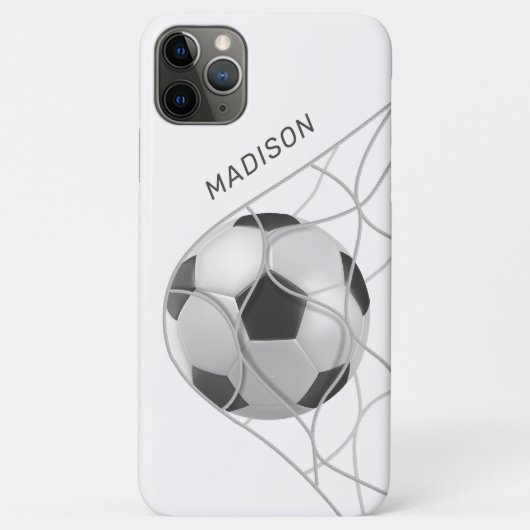Individuelle Name-Fußball-Zielgeräte Case-Mate iPhone Hülle (Rückseite)
