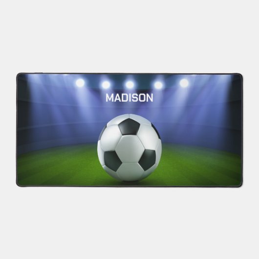 Individuelle Name-Fußballstadion Schreibtischunterlage (Vorderseite)