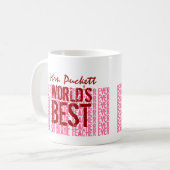 Individuelle Name G101 der besten 2. Klasse der We Tasse (Vorderseite Links)