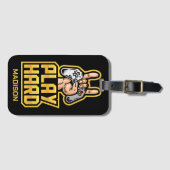 Individuelle Name Gamer Gepäckanhänger (Vorderseite (Horizontal))