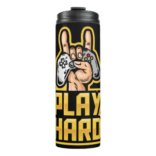 Individuelle Name Gamer Thermosbecher