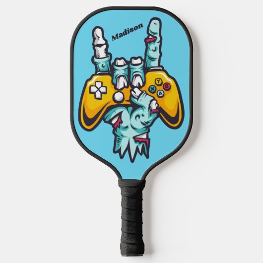 Individuelle Name Gamer Zombie Pickleball Schläger (Vorderseite)
