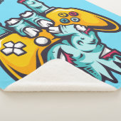 Individuelle Name Gamer Zombie Sherpadecke (3/4)