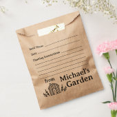 Individuelle Name Garden Seed Bag Umschlag Geschenktütchen (Versiegelt)