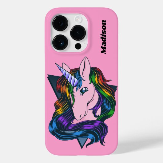 Individuelle Name Gay Unicorn Case-Mate iPhone Hülle (Rückseite)
