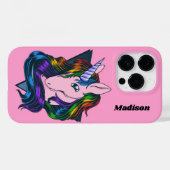 Individuelle Name Gay Unicorn Case-Mate iPhone Hülle (Rückseite (Horizontal))
