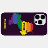 Individuelle Name Gay Unicorn Case-Mate iPhone Hülle (Rückseite (Horizontal))