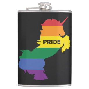 Individuelle Name Gay Unicorn Flachmann