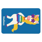 Individuelle Name Gay Unicorn Magnet (Horizontal)
