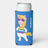 Individuelle Name Gay Unicorn Selters Dosenkühler (Seltzer Vorderseite)