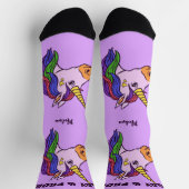 Individuelle Name Gay Unicorn Socken (Oben)