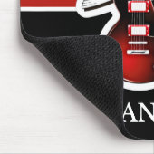 Individuelle Name Geboren zu Rock & Roll Gitarrist Mousepad (Ecke)
