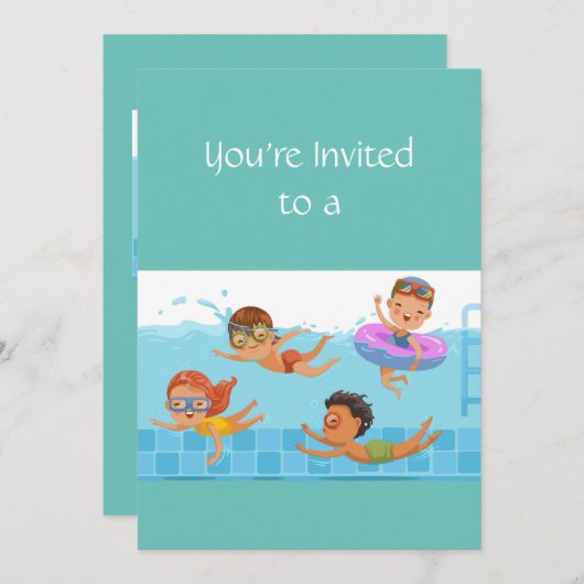 Individuelle Name Geburtstag Party Einladung (Vorne/Hinten)