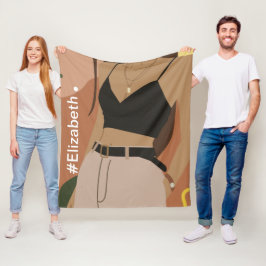 Individuelle Name Geburtstagsfeier der modernen ni Fleecedecke