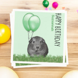 Individuelle Name Geburtstagsfeier Guinea Schweine Serviette