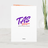 Individuelle Name Geburtstagsfeiertage Guinea Schw Karte (Rückseite)