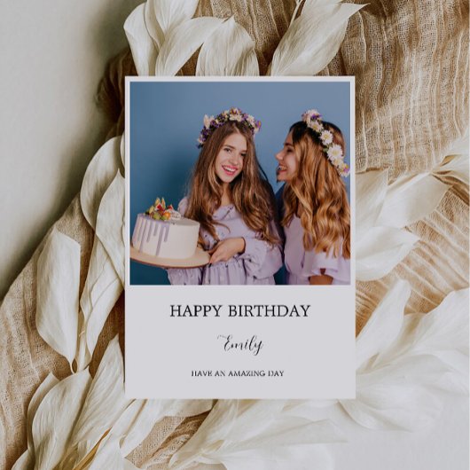 Individuelle Name Geburtstagskarte Einladung