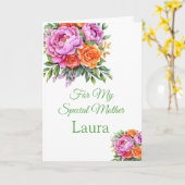 Individuelle Name Geburtstagskarte Karte (Gelbe Blume)