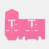 Individuelle Name Gefallen Box mit rosa Anzug mit Geschenkschachtel (Ungefaltet)