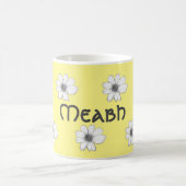 Individuelle Name gelb Kaffeetasse (Mittel)