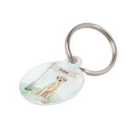 Individuelle Name Gelbe Labrador Haustier Haustiermarke