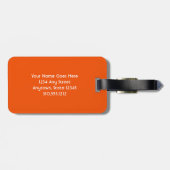 Individuelle Name Gepäckanhänger (Rückseite horizontal)