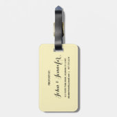 Individuelle Name Gepäckanhänger (Rückseite vertikal)