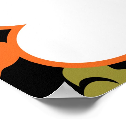 Individuelle Name German Shepherd Dog Bone Puppy P Poster (Ecke)