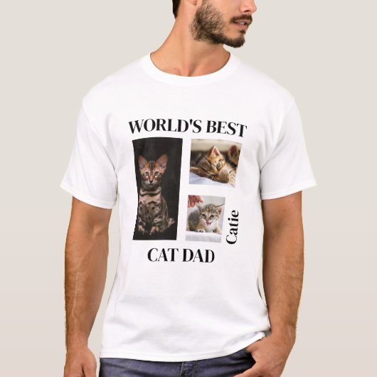 Individuelle Name-Geschenk für die beste Katze der T-Shirt (Vorderseite)
