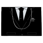 Individuelle Name-Geschenktasche mit Business Blac Große Geschenktüte (Vorderseite)