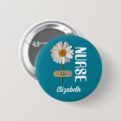 Individuelle Name-Geschenktasten für Krankenschwes Button (Vorne & Hinten)